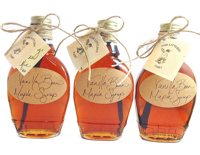 You'll love this quick, easy recipe: Vanilla Bean Maple Syrup made from pure maple syrup and vanilla beans.