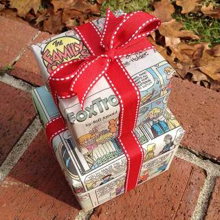 Funny Wrap-Up is a fun, festive way to use the Sunday morning paper.