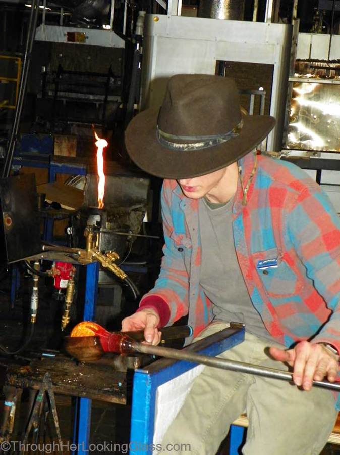 Simon Pearce Glass, Quechee VT Through Her Looking Glass