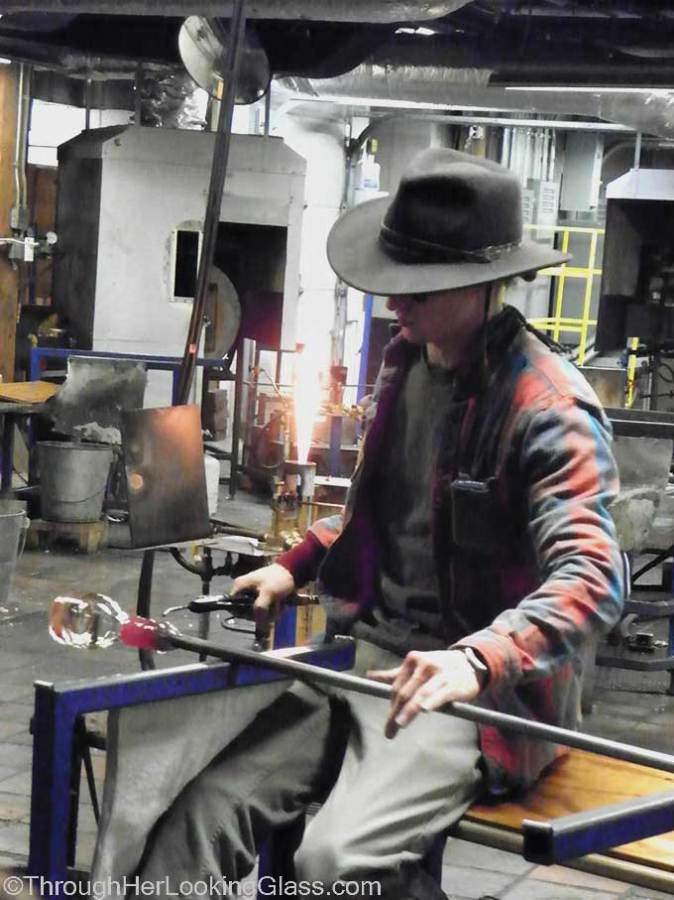 Simon Pearce Glass, Quechee VT Through Her Looking Glass