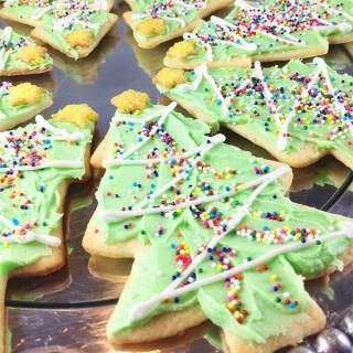 Gorgeous Christmas roll out cookies. Just seven ingredients. Light, crisp and buttery. These will disappear fast.