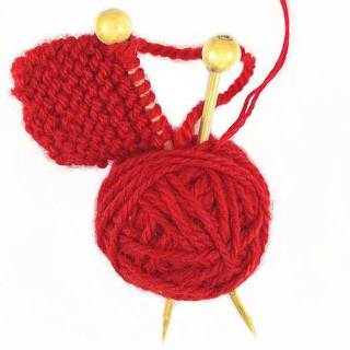 DIY Christmas ornament, quick & simple. Perfect stocking stuffer for a knitter in your life. You can make this in 20 minutes. Yarnball Christmas Ornament.