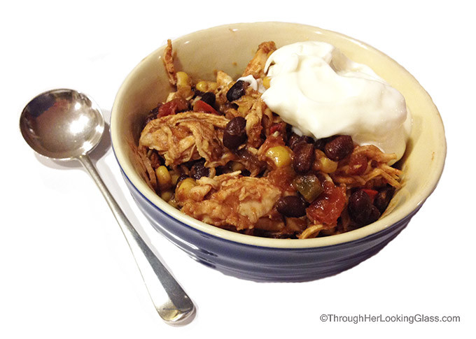 Mexican Shredded Chicken. Tastes great, easy and versatile. Cooks in the crockpot all day. Serve with tacos, as a casserole or use as a salad topping.