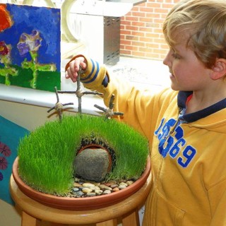 DIY Easter Mini Garden. Easter brings new life and hope. Brings days of anticipation and wonder from kids of all ages.