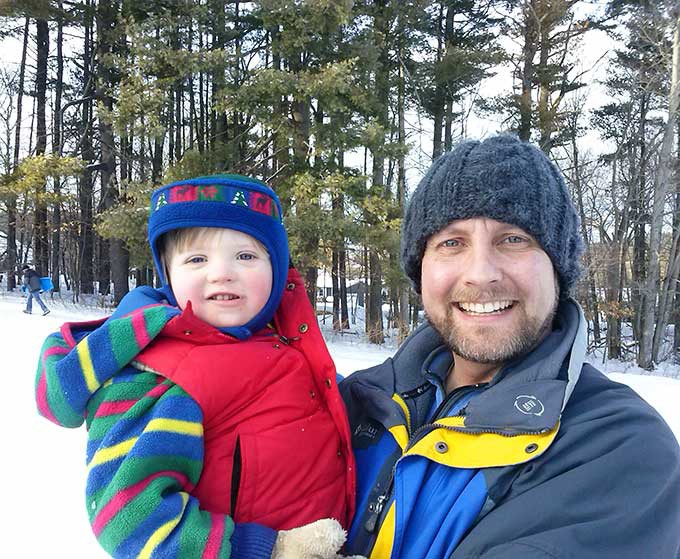 Virtual Toboggan Run: If you haven't gone on a sled or toboggan run yet, come along, jump on board. Have fun, scream all you want. (They sure did.)