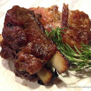 Maple Glazed Baby Back Ribs: a mingle of ribs roasting and sweet sugar house wafting through the house all day. The meat was fall off the bone tender.