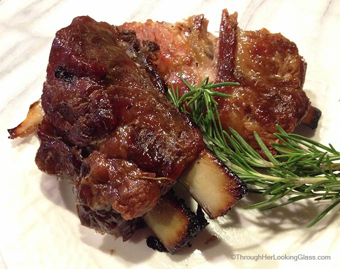 Maple Glazed Baby Back Ribs: a mingle of ribs roasting and sweet sugar house wafting through the house all day. The meat was fall off the bone tender.