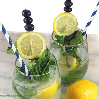 Blueberry Basil Mojito: A refreshing cocktail perfect for patio or poolside. Cointreau, Cold River Blueberry vodka and lemons mingle for the perfect mojito.