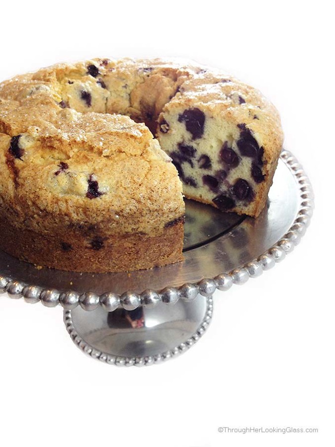 If you're a blueberry lover, this delicious Blueberry Pound Cake is for you. It's a moist, dense, buttery pound cake packed with plump, juicy blueberries.