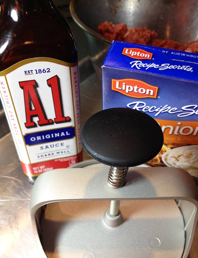 Juicy Grilled Turkey & Beef Burgers Through Her Looking Glass