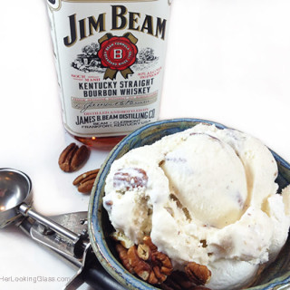 Jim Beam Toasted Pecan Ice Cream. The easiest, sophisticated ice cream flavors you'll ever make. Three ingredients: pecans, bourbon & vanilla ice cream.