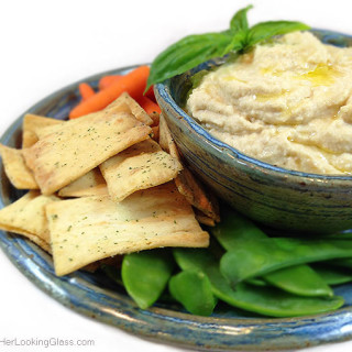 Simple Hummus. Fast & easy recipe for delicious chick pea hummus. All natural. Garbanzo chick peas, tahini, garlic, fresh lemon juice. Great dipping!