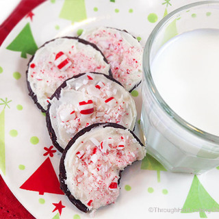 No Bake Peppermint Bark Cookies. A simple cookie for the holidays similar to peppermint bark but with a chocolate cookie crunch for all the Peppermint Bark lovers.