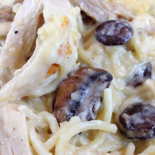 Turkey Tetrazzini is a wonderful main dish with turkey, sautéed mushrooms and pasta. Wine cream sauce gives exceptional flavor.