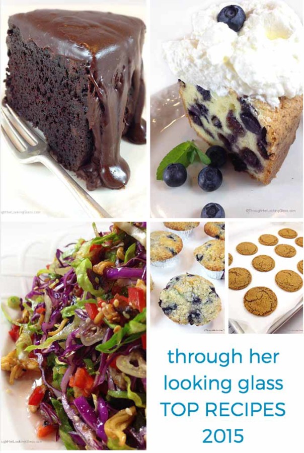 Today I'm sharing the Top 2015 Recipes from Through Her Looking Glass. Maybe you missed a few along the way or are curious which recipes took off on Pinterest and social media this year.