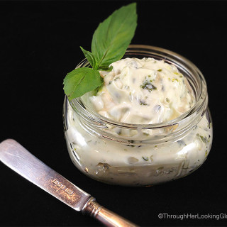 Basil Pesto Mayonnaise: a treat on deli or BLT sandwiches. Quick 2 ingredients, then slather it on for a delicious taste of summer no matter the season!