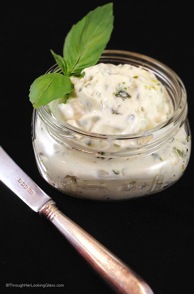 Basil Pesto Mayonnaise Through Her Looking Glass