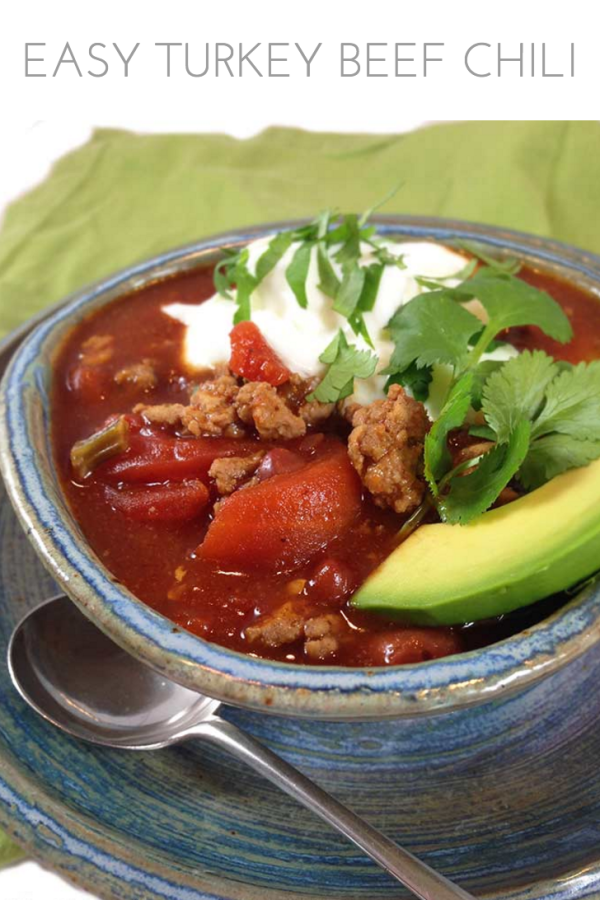 Easy Turkey Beef Chili Through Her Looking Glass