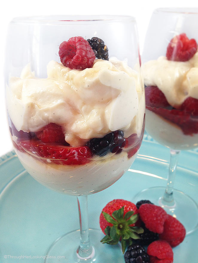 Triple Berry Vanilla Bean Yogurt Parfait w/Maple Syrup - Through Her ...