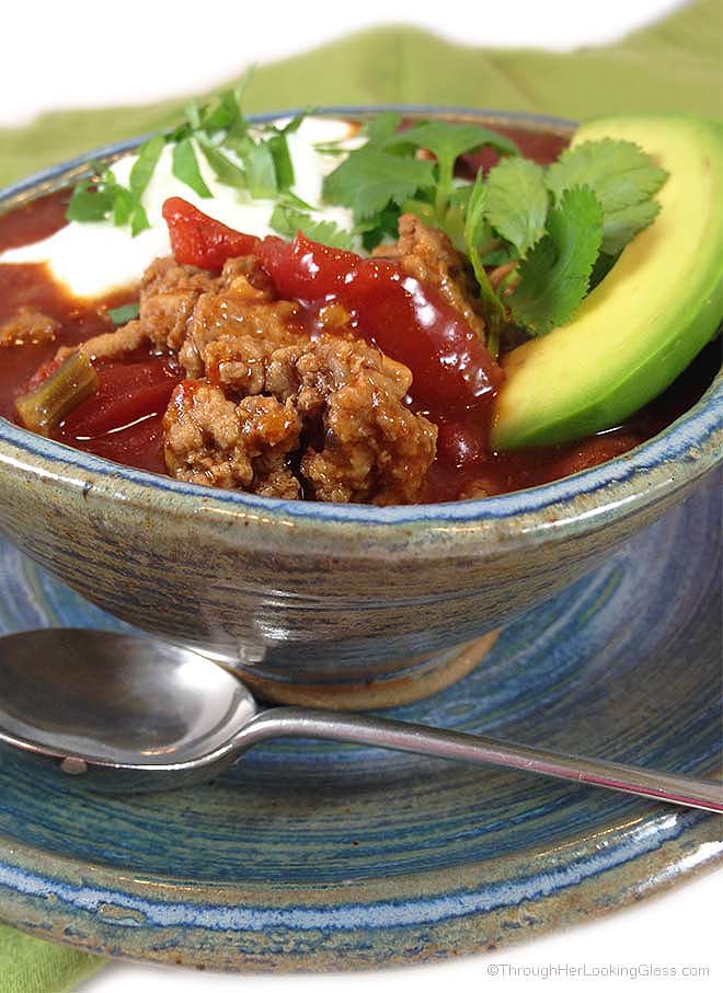 Easy Turkey Beef Chili Through Her Looking Glass
