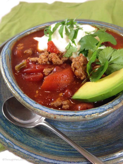 Easy Turkey Beef Chili Through Her Looking Glass