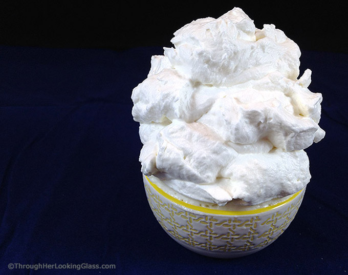 Sweet (Stabilized) Stiff Whipped Cream. What's the secret ingredient whipped cream that keeps its shape for days and in the heat? Easy recipe here!