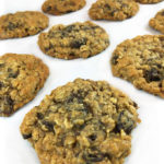 Easy Chewy Oatmeal Raisin Cookies: great for lunch boxes and picnics for a sweet treat. Studded with plump raisins. Delicious and addictive, like grandma's.