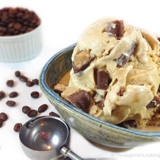 Ben & Jerry's Coffee Heath Bar Crunch Ice Cream. Creamy, strong coffee ice cream studded with crunchy Heath Bar chunks. Definitely a match made in heaven.