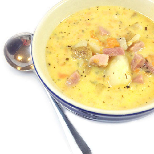 Hearty Ham and Cheese Soup Through Her Looking Glass