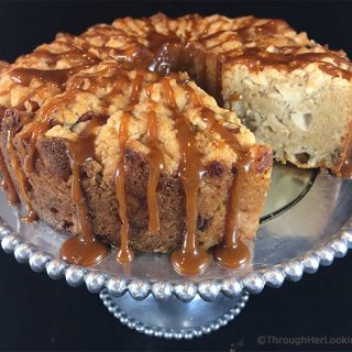 This moist made-from-scratch Salted Caramel Apple Cake is packed with fresh apples and real ingredients. You'll be surprised how easy it is to make.