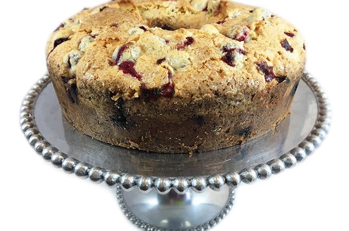 Sugared Cranberry Pound Cake. From-scratch, buttery almond-flavored pound cake is studded with sugared cranberries for a sweet and tart treat that's irresistible on your holiday dessert table