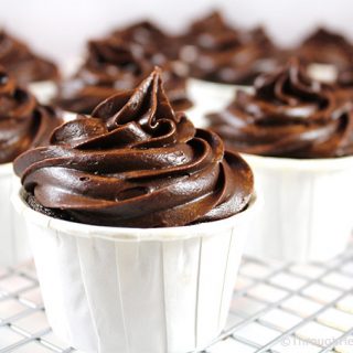 Brick Street Chocolate Cupcakes: everything you love about the decadent Famous Brick Street Chocolate Cake, but in cupcake form. Individual rich, dense chocolate cupcakes with thick, chocolate ganache frosting.