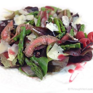 Steak & Asparagus Salad comes together quickly at the last minute, perfect for company. It's also a gorgeous and appetizing main dish salad to enjoy.