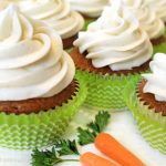 Carrot Cake Cupcakes w/Vanilla Bean Cream Cheese Frosting: tender, carrot cake cupcakes with beautiful texture. Luscious cream cheese icing with vanilla bean flecks. Out of this world good!