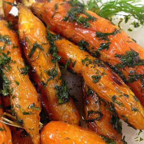 Honey Roasted Dill Carrots Through Her Looking Glass