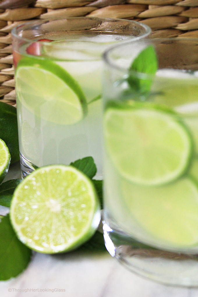 Old Fashioned Fresh Squeezed Limeade Recipe: lime juice combines w/sugar in this easy recipe for a refreshingly sweet tart summer sipper for all to enjoy!