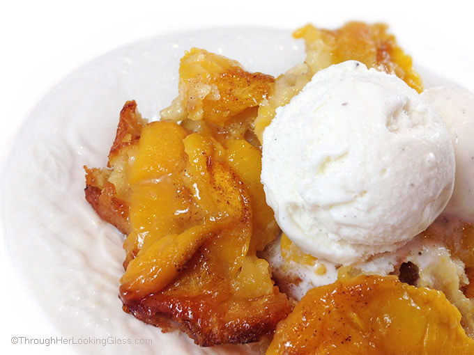 Roasted Peach Cobbler