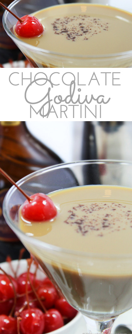 Sweet, creamy and chocolate. That's all you need to know about this Godiva Chocolate Martini recipe. It uses Godiva chocolate liqueur, creme de cacao and Stoli vanilla vodka.