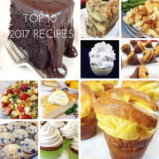Here are the top ten favorite reader recipes of 2017! No surprise, lots of desserts and baked goods topped the list. And for the third year in a row, the Famous Brick Street Chocolate Cake came in at #1.