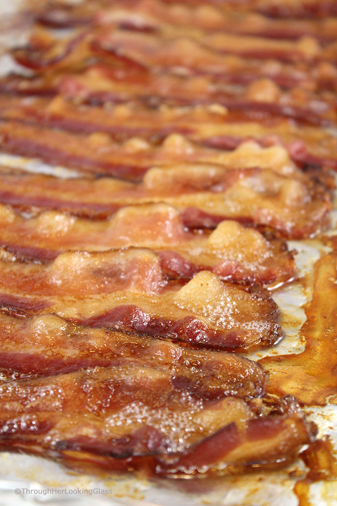 How to Bake Bacon in the Oven. Baking bacon is so much easier (and less messy) than frying it on the stovetop or cooking it in the microwave. Learn all the best tips to bake bacon in the oven today!