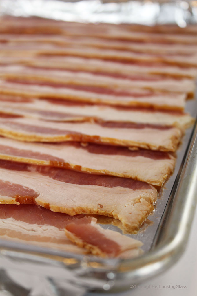 How to Bake Bacon in the Oven. Baking bacon is so much easier (and less messy) than frying it on the stovetop or cooking it in the microwave. Learn all the best tips to bake bacon in the oven today!