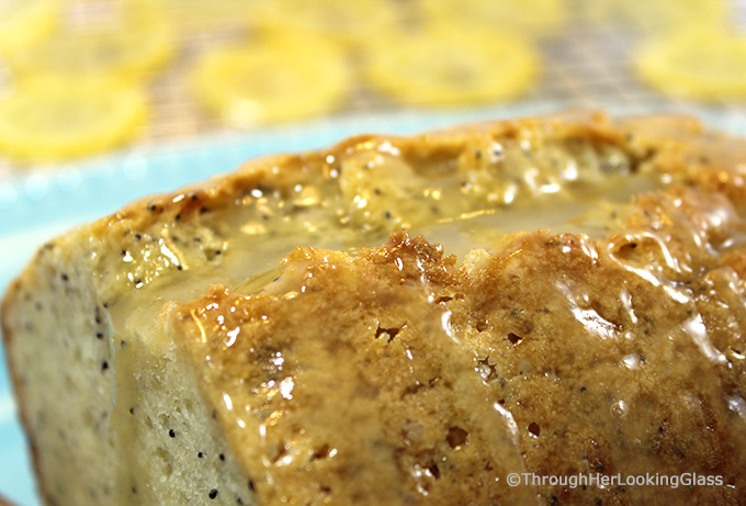 Almond Glazed Lemon Poppy Seed Bread is a moist and scrumptious sweet bread with a crackly almond glaze. Easy to make in one bowl, this bread is not your typical lemon poppy seed bread.