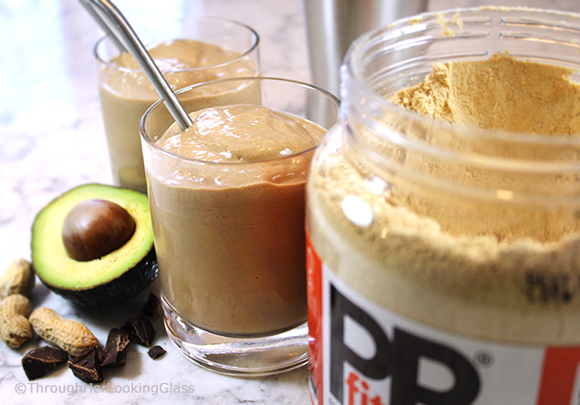 Creamy Chocolate Peanut Butter Smoothie Recipe w/Avocado - Through Her  Looking Glass