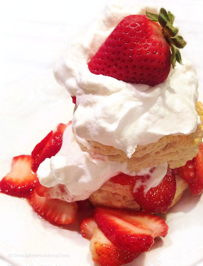 There's nothing quite like Old-Fashioned Easy Strawberry Shortcake with homemade biscuits and sweet, juicy strawberries. Perfect on the patio in summertime.