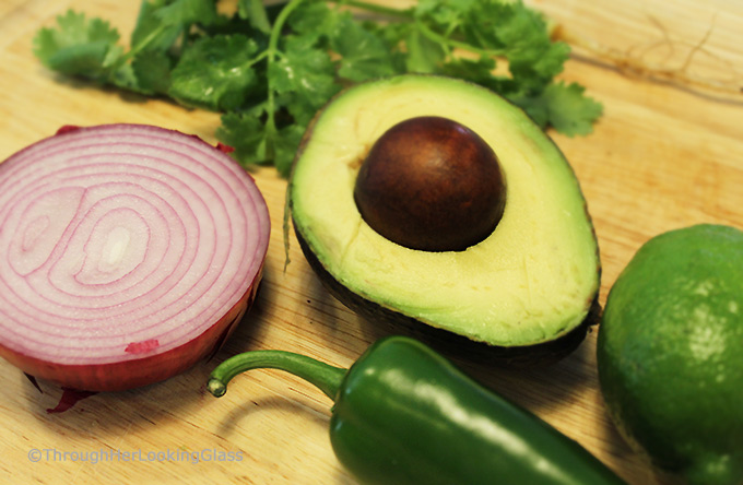 If you're a guac lover hankering for the addictive Original Chipotle Guacamole Recipe, the search is over! Creamy, mildly spicy guacamole is made with the freshest ingredients: ripe avocado, minced jalapeño and red onion, fresh squeezed lime juice and chopped cilantro.