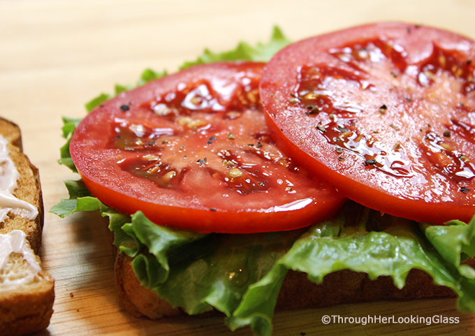 Today we're making the terrific Classic BLT Sandwich! Lightly toasted sandwich bread is layered with thick sliced garden-ripe tomatoes, fresh lettuce leaves and crisp bacon.