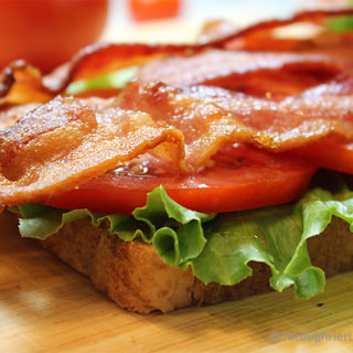 Today we're making the terrific Classic BLT Sandwich! Lightly toasted sandwich bread is layered with thick sliced garden-ripe tomatoes, fresh lettuce leaves and crisp bacon.