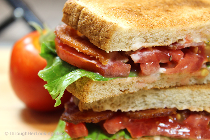 Today we're making the terrific Classic BLT Sandwich! Lightly toasted sandwich bread is layered with thick sliced garden-ripe tomatoes, fresh lettuce leaves and crisp bacon.