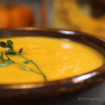 Maple Pumpkin Bisque: creamy, flavorful pumpkin soup lightly sweetened with pure maple syrup. Perfect appetizer or main for fall and winter. You'll love this easy seasonal bisque made with canned pumpkin.